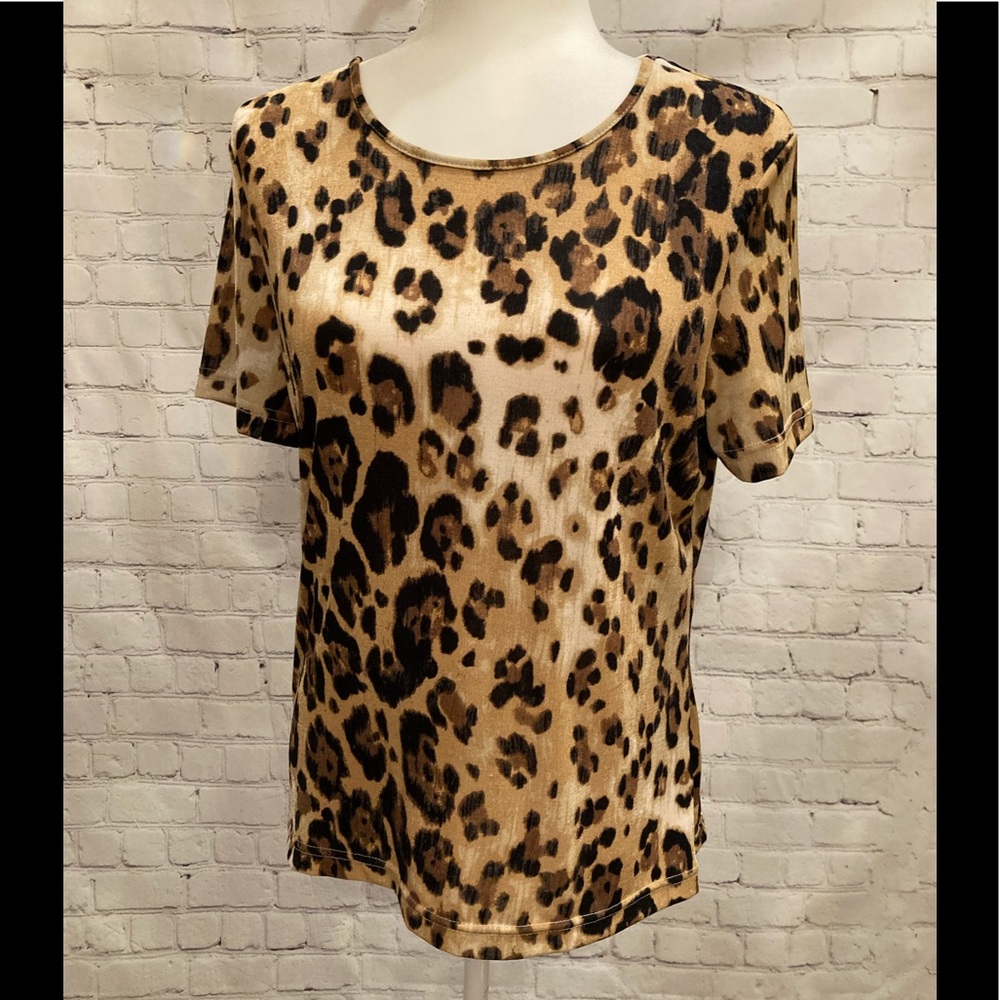 Leopard print blouse Jaclyn smith, Size Small